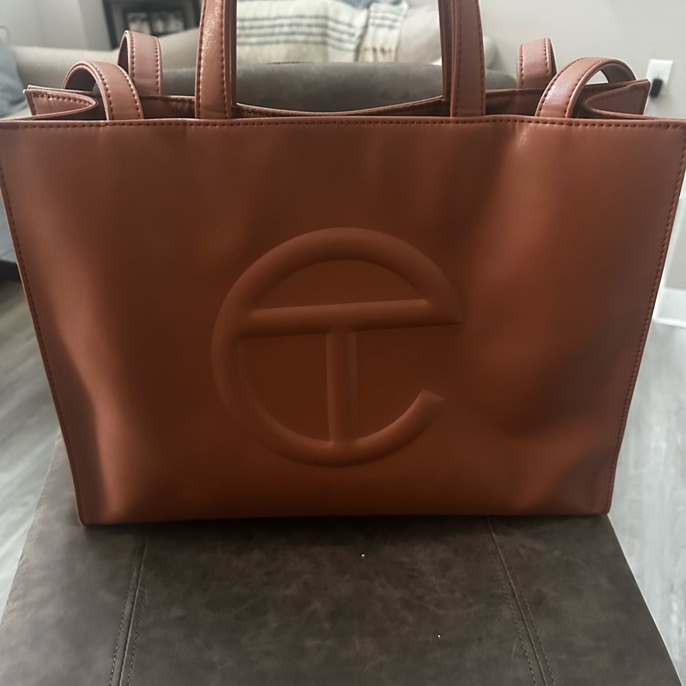 Telfar Brown Shopping Bag